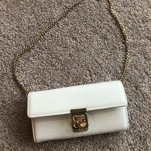 Nordstrom white wallet clutch